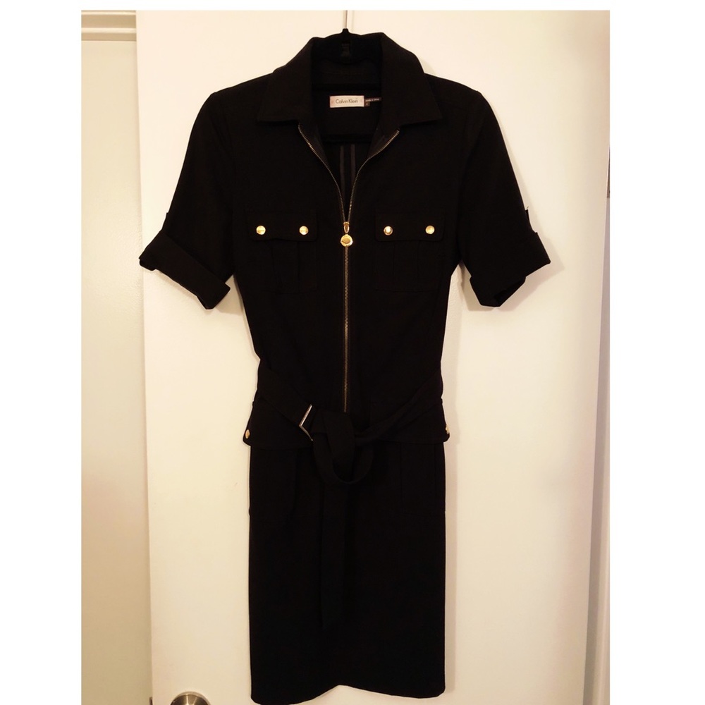 Calvin Klein military style dress